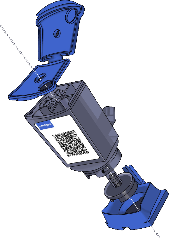 A GeneXpert Cartridge coming apart